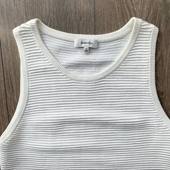 Aritzia Babaton Alrik Knit Top White Size XS - Picture 7 of 16